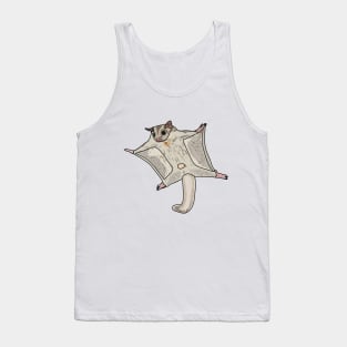 Sugar glider cartoon illustration Tank Top